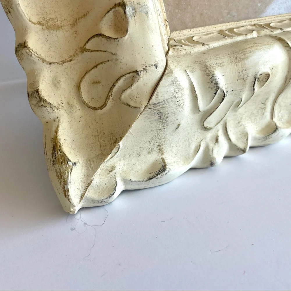 Vintage Ceramic Picture Frame Shabby Chic Cream‎ Photo Frame 5x7